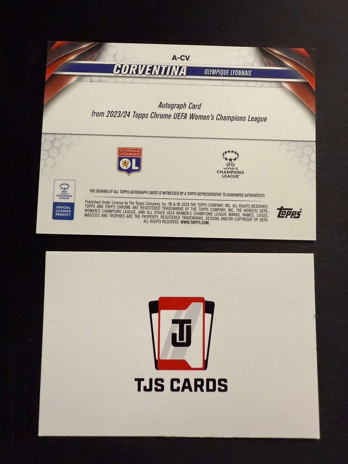 Corventina - Rookie Rose Gold Mojo Auto /125 - TOPPS Chrome UWCL 2023/24