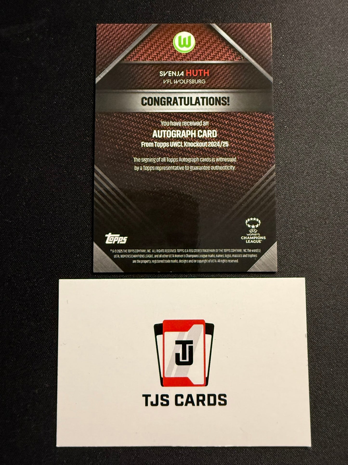 Svenja Huth - Red Auto /10 - TOPPS UWCL Knockout 2024/25