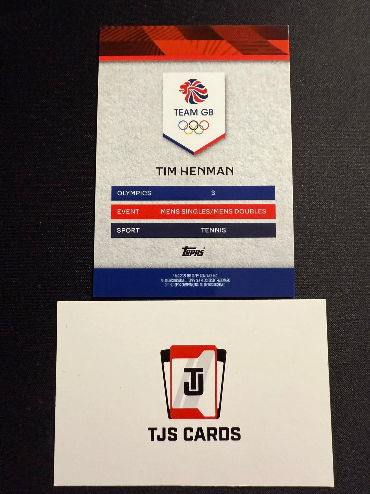 Tim Henman - Red /10 - TOPPS Team GB 2024