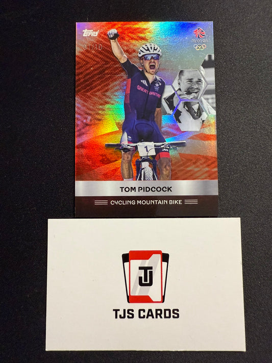 Tom Pidcock - Red /10 - TOPPS Team GB Stars Of Paris 2024