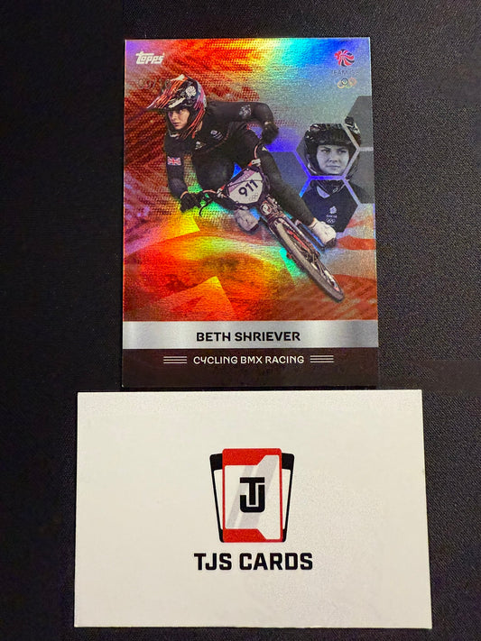 Beth Shriever - Red /10 - TOPPS Team GB Stars Of Paris 2024