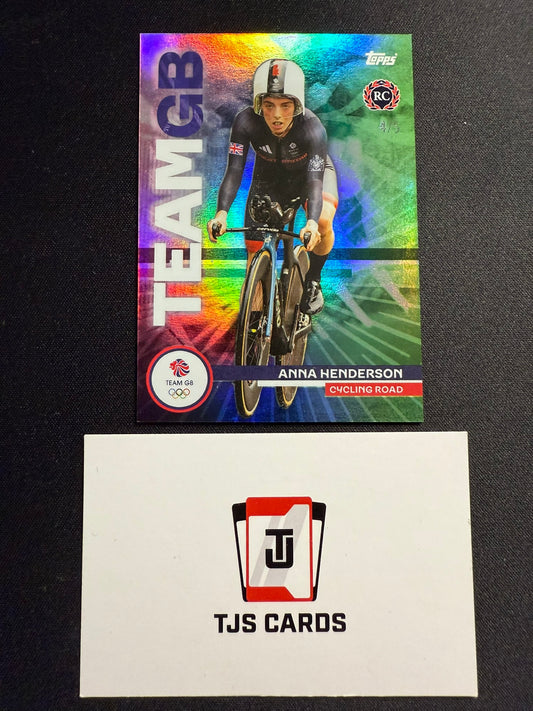 Anna Henderson - Rookie Rainbow /5 - TOPPS Team GB Stars Of Paris 2024
