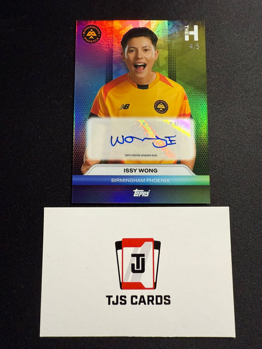 Issy Wong - Rainbow Auto /5 - TOPPS Cricket The Hundred 2024