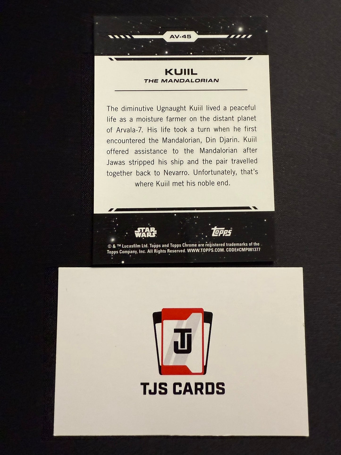 Kuiil - Aurebesh Variation /10 - TOPPS Star Wars Chrome 2024