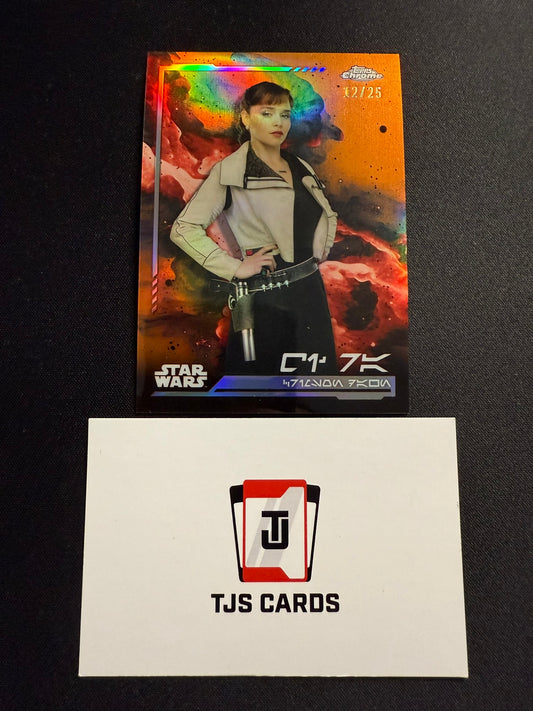 Qi'ra - Aurebesh Variation /25 - TOPPS Star Wars Chrome 2024