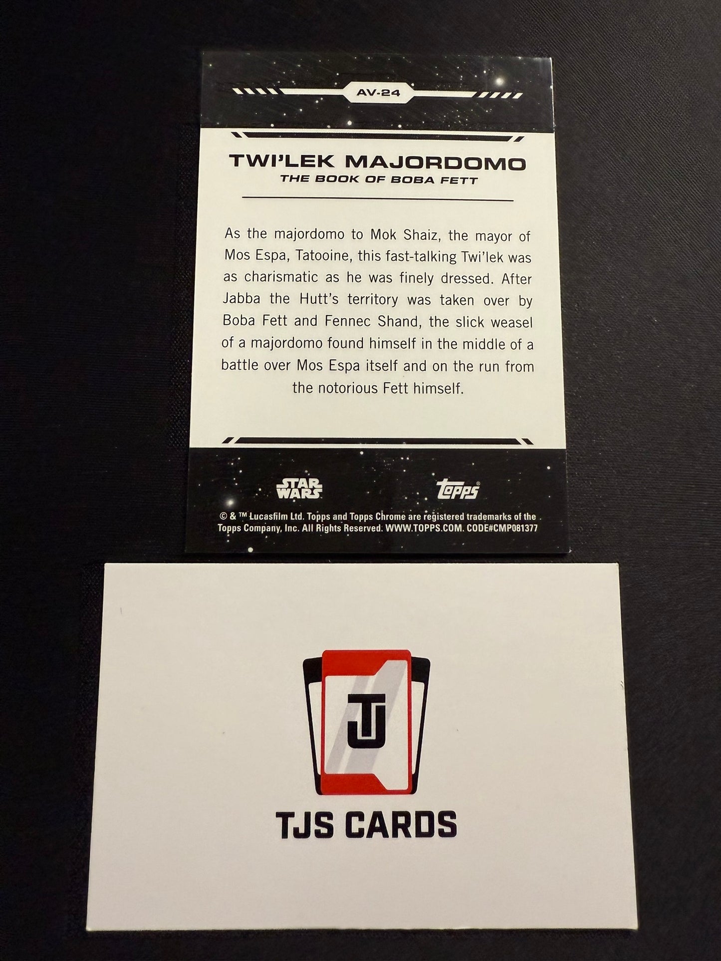 Twi'lek Majordomo - Aurebesh Variation /25 - TOPPS Star Wars Chrome 2024