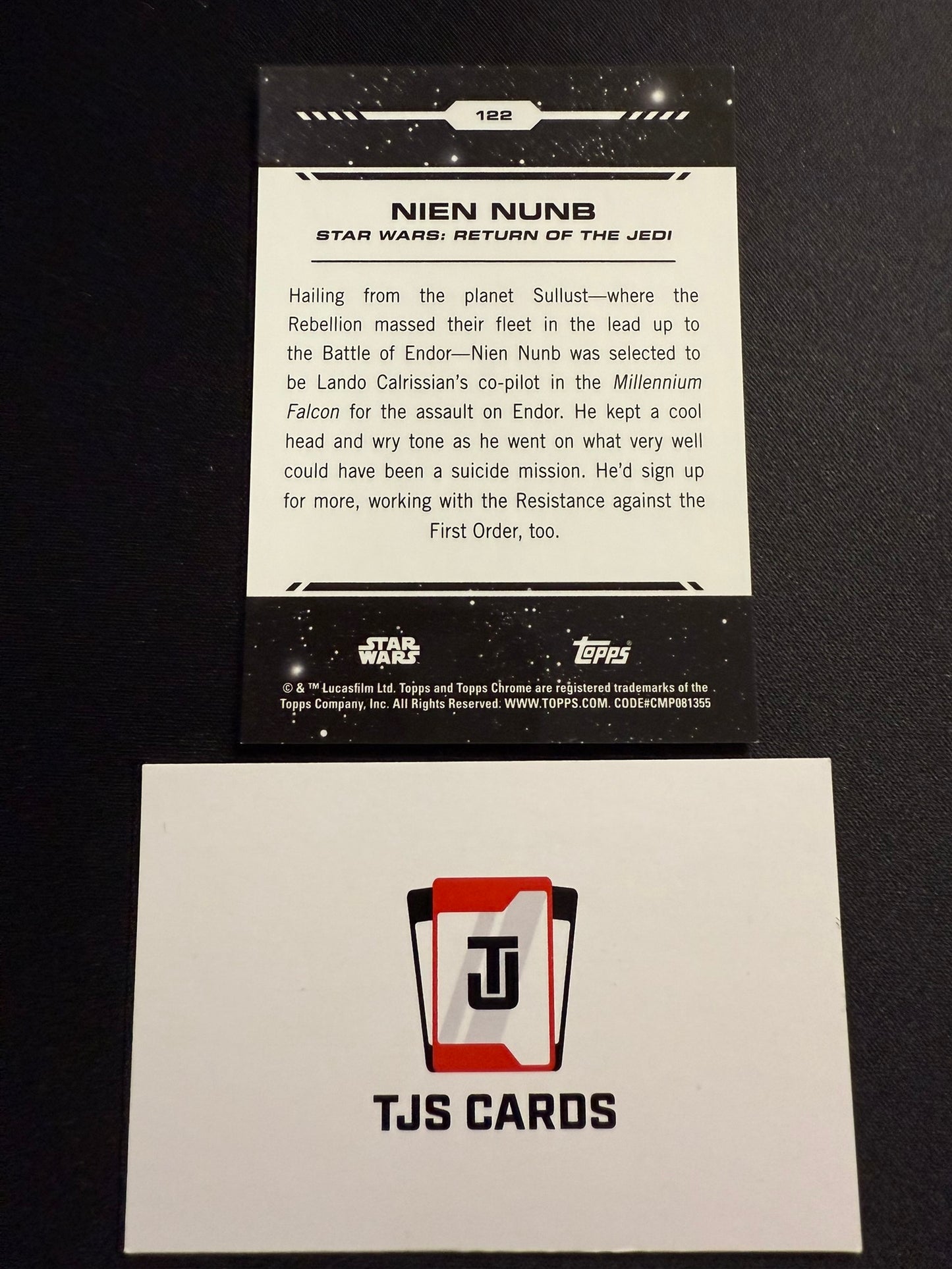 Nien Nunb - Gold /50 - TOPPS Star Wars Chrome 2024