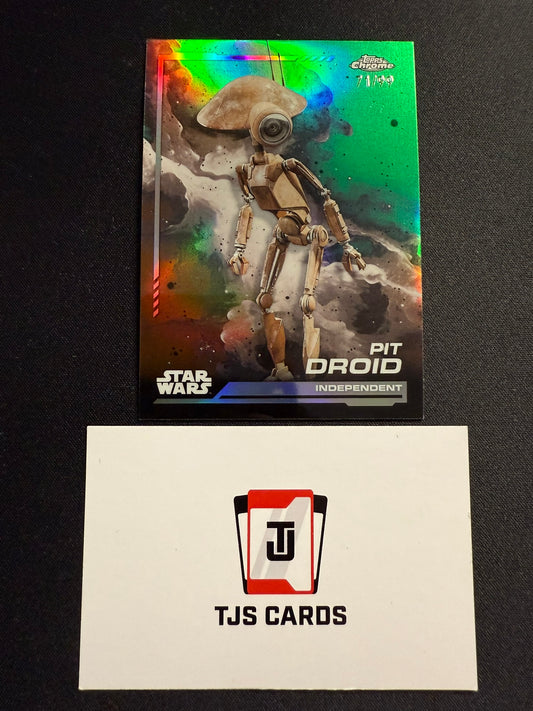 Pit Droid - Green /99 - TOPPS Star Wars Chrome 2024