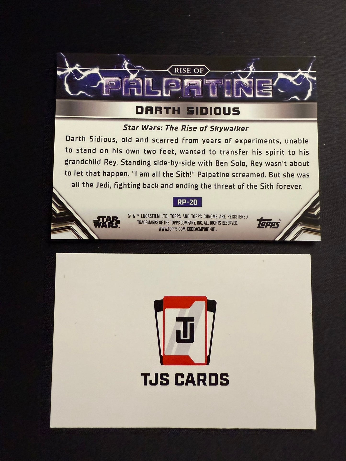 Final Battle Rey & Kylo Ren - Rise Of Palpatine /99 - TOPPS Star Wars Chrome 2024
