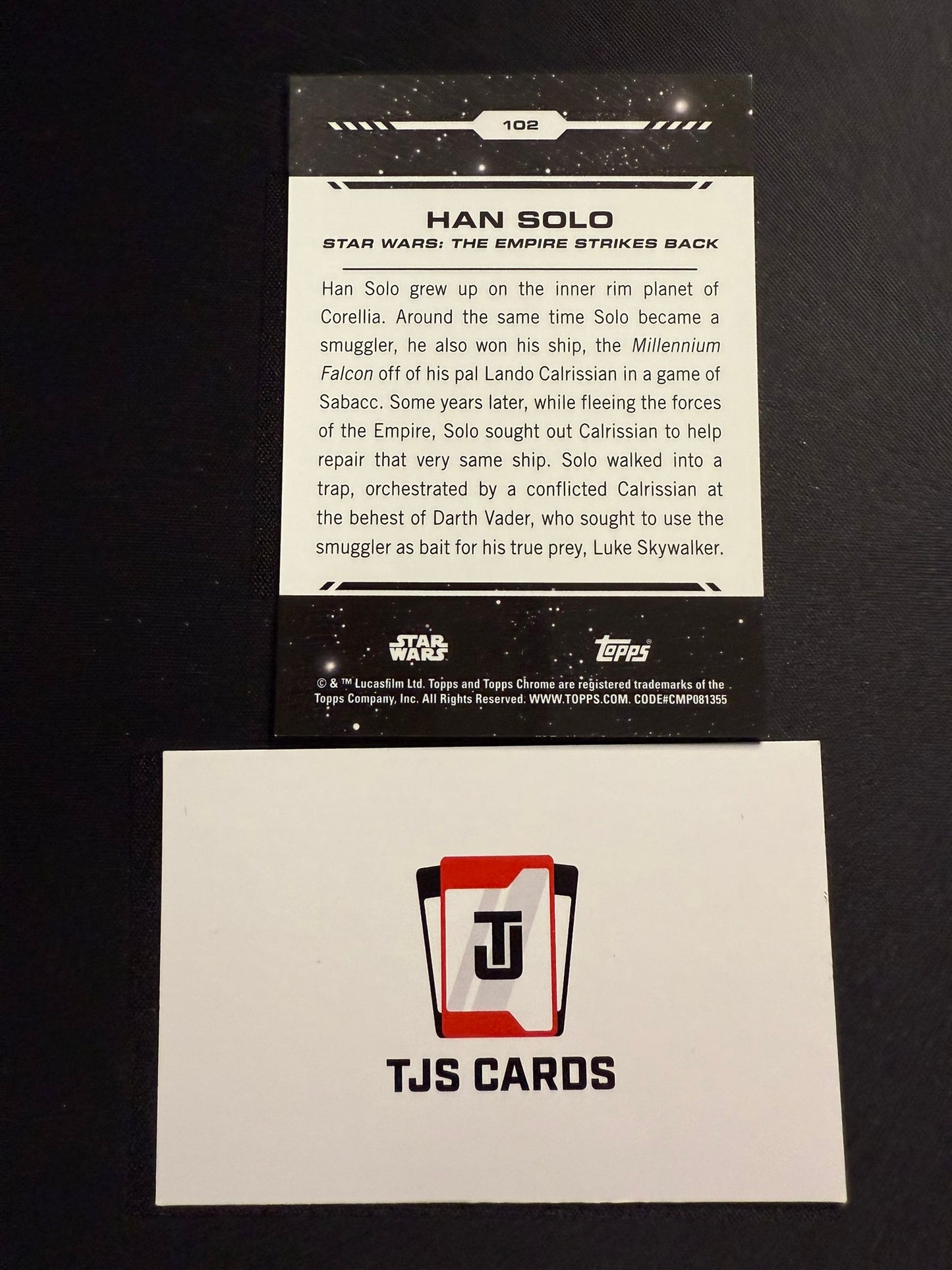 Han Solo - Blue /150 - TOPPS Star Wars Chrome 2024