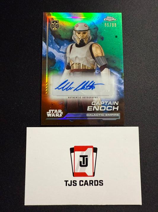 Captain Enoch / Wes Chatham - Auto /99 - TOPPS Star Wars Chrome 2024