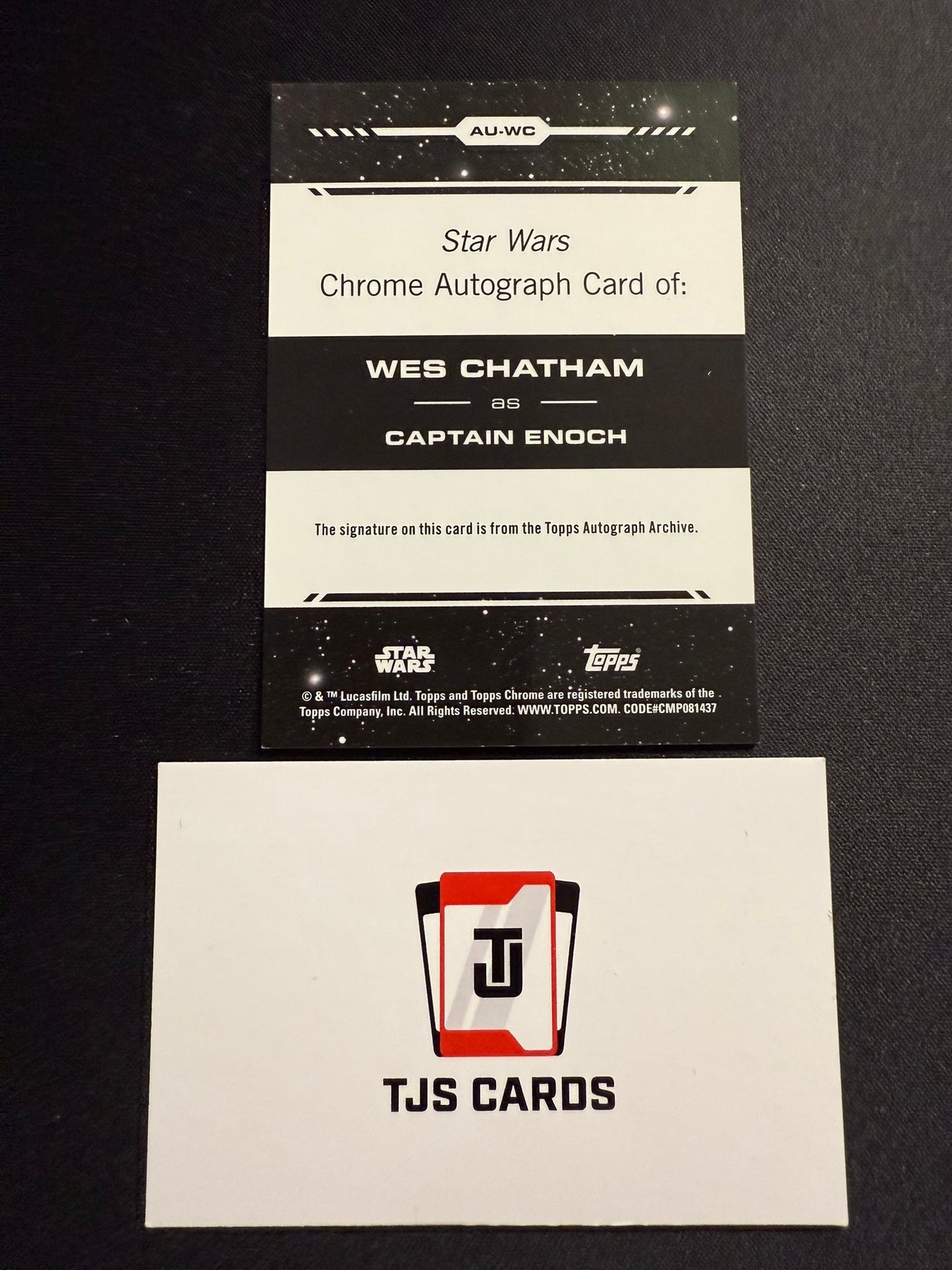 Captain Enoch / Wes Chatham - Auto /99 - TOPPS Star Wars Chrome 2024
