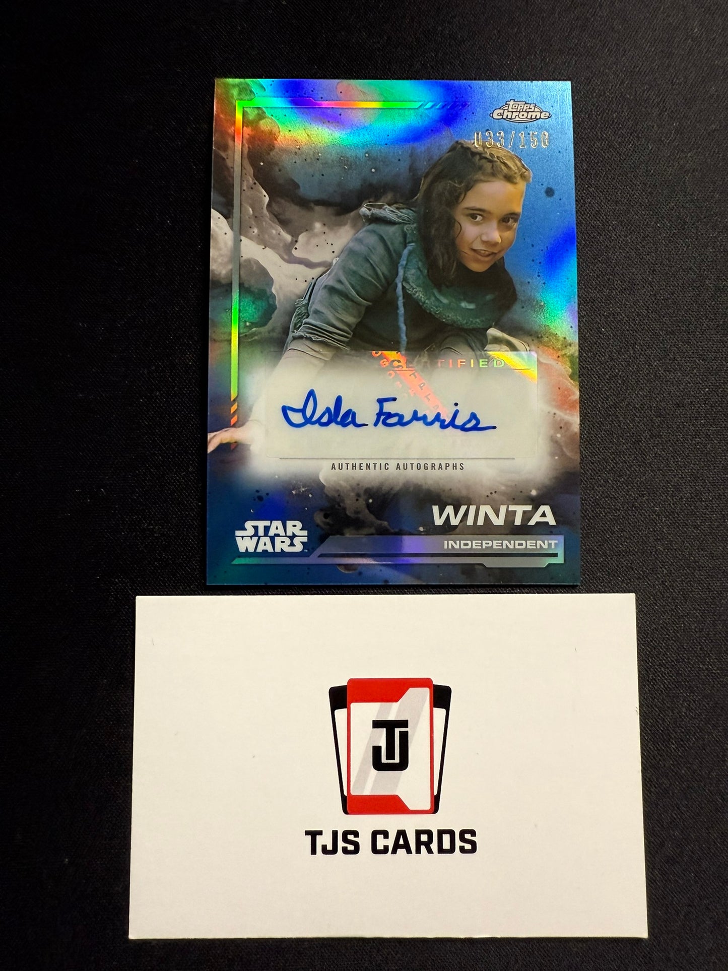 Winta / Isla Farris - Auto /150 - TOPPS Star Wars Chrome 2024