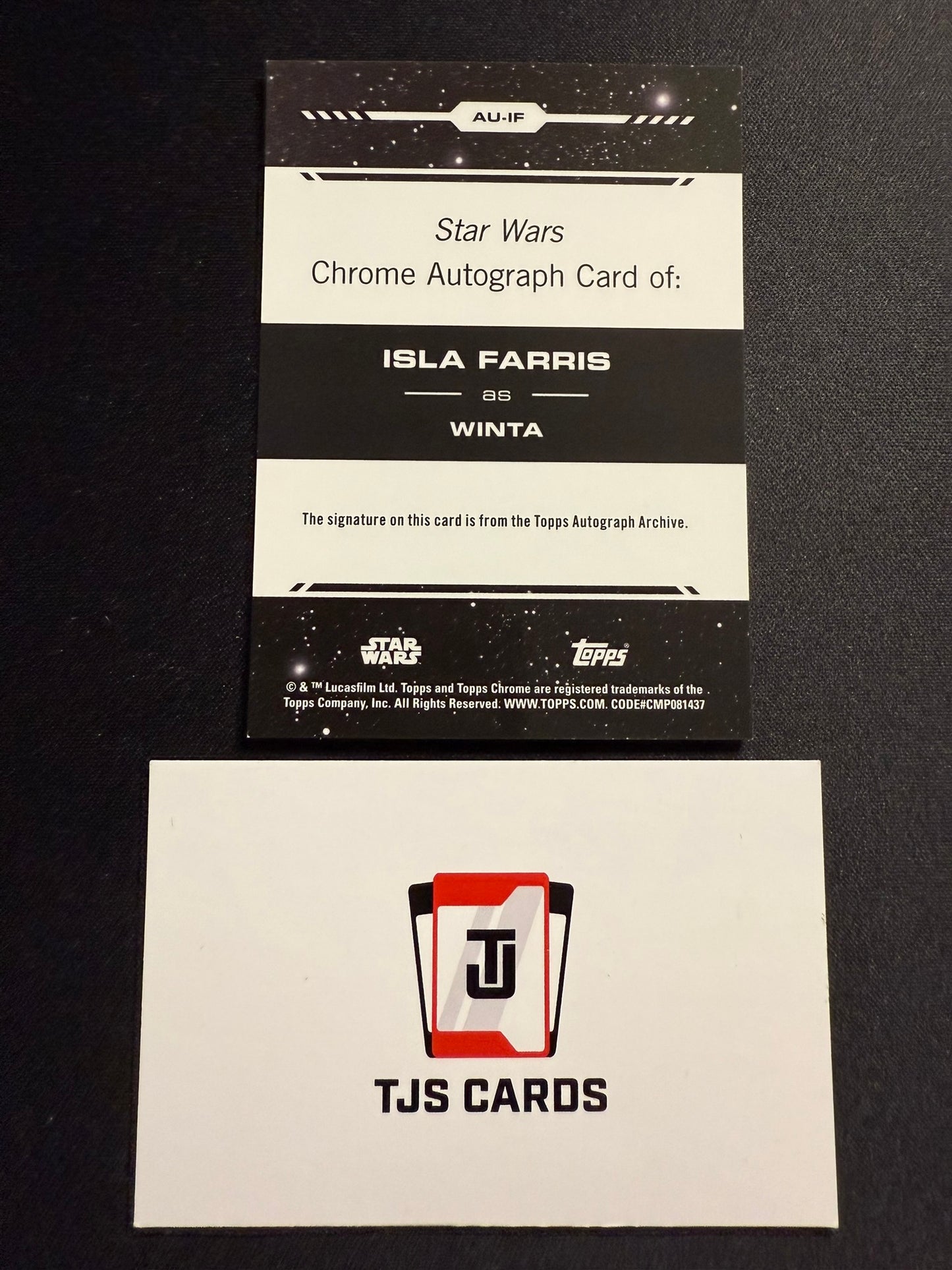Winta / Isla Farris - Auto /150 - TOPPS Star Wars Chrome 2024