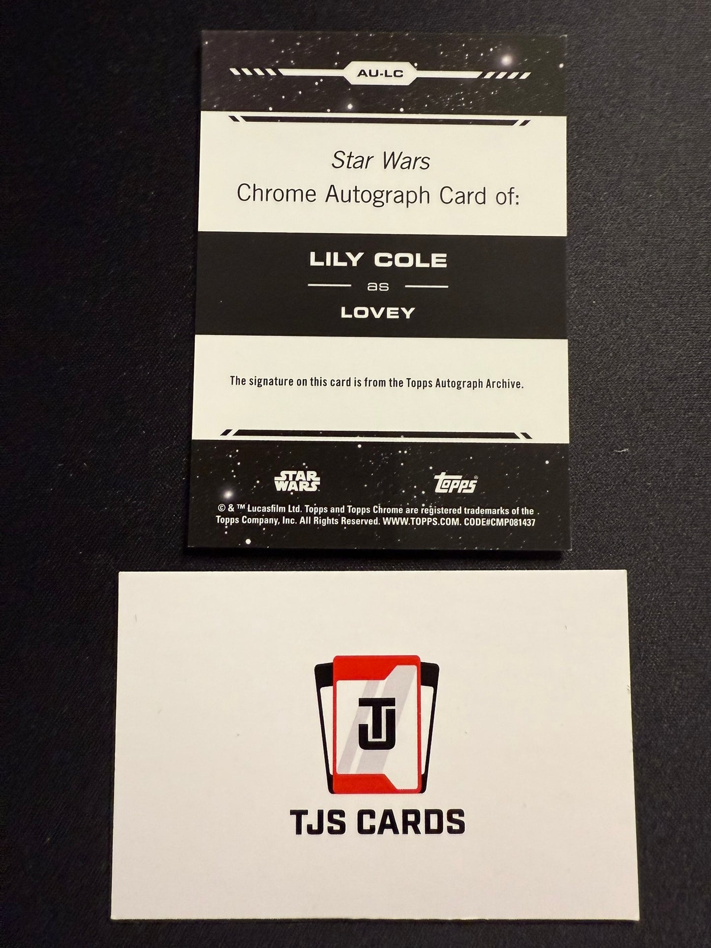 Lovey / Lily Cole - Auto /150 - TOPPS Star Wars Chrome 2024