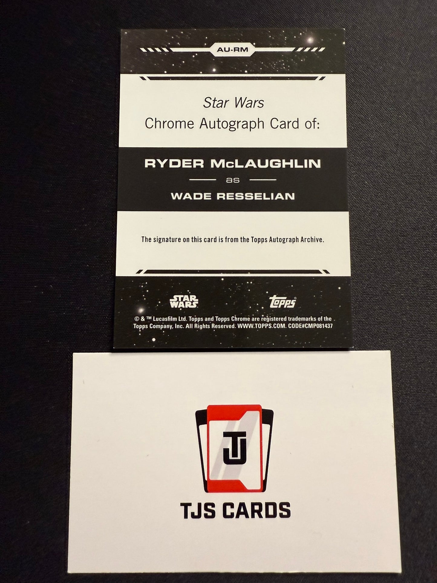 Wade Resselian / Ryder McLaughlin - Auto - TOPPS Star Wars Chrome 2024