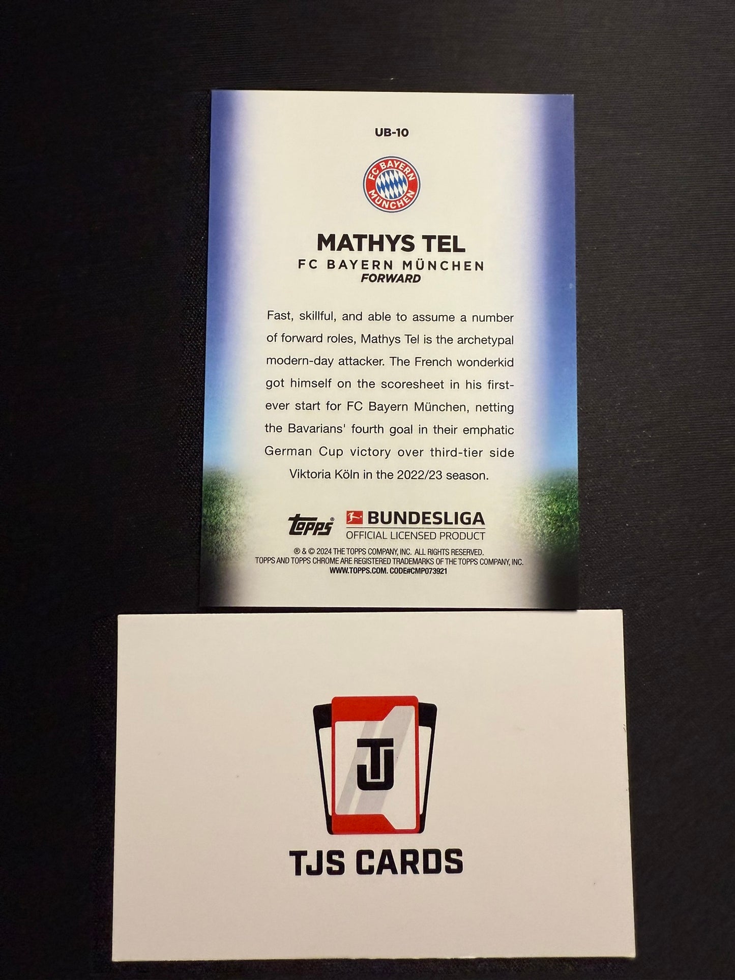 Mathys Tel - Green Ultrabeam /99 - TOPPS Bundesliga Sapphire 2023/24