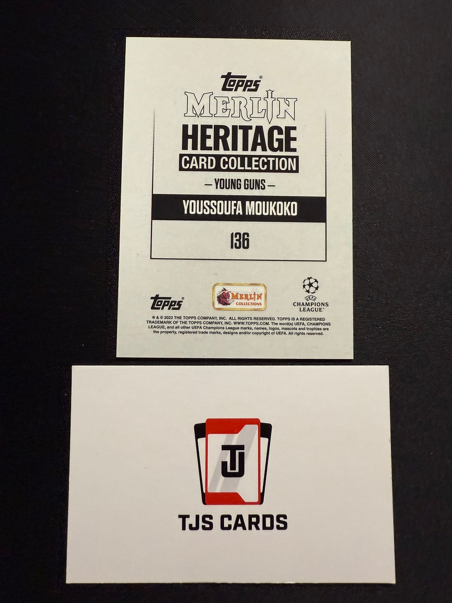 Youssoufa Moukoko - Purple Auto /99 - TOPPS Merlin Heritage UCC 2023/24