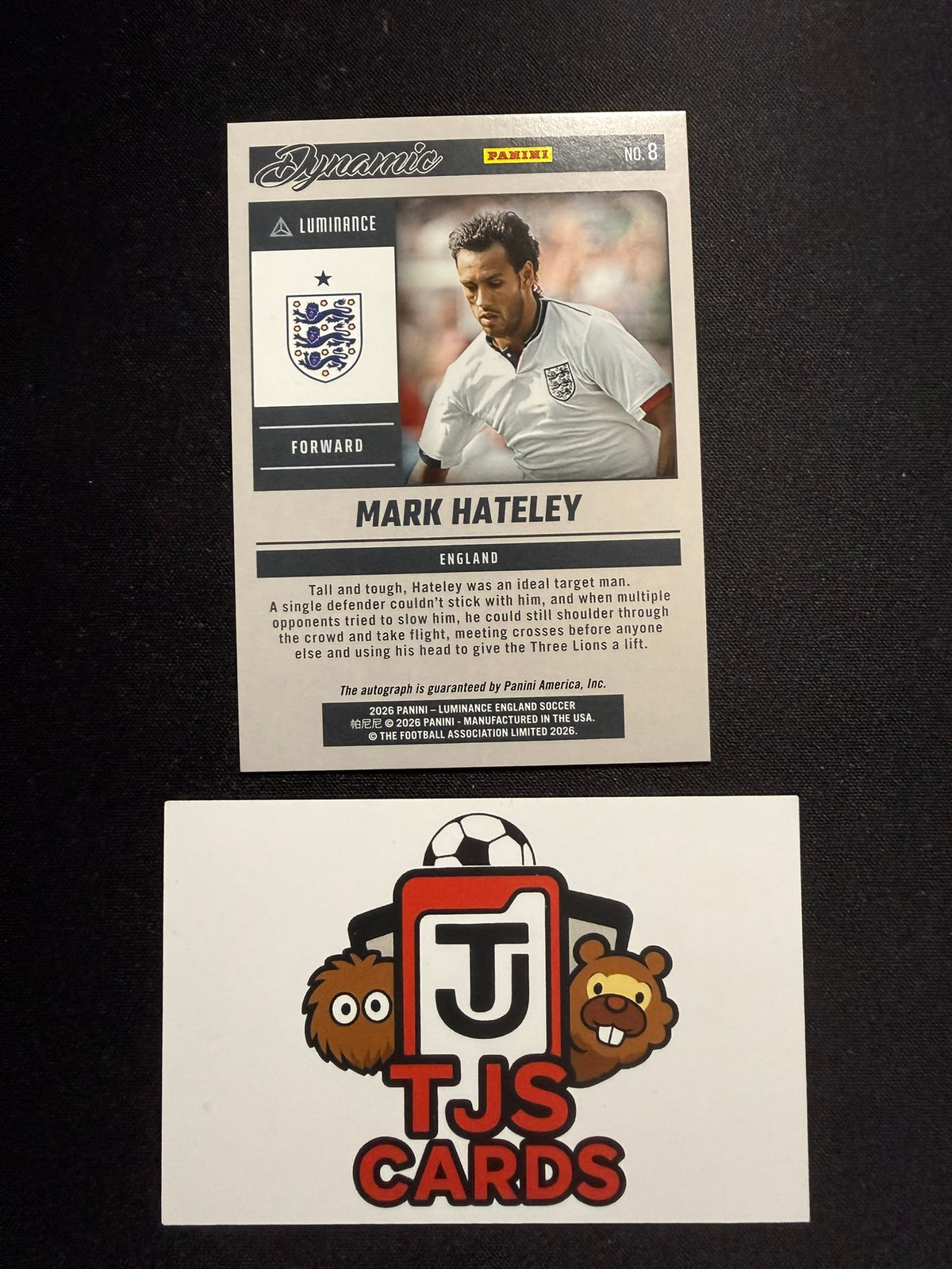 Mark Hateley - Dynamic Auto - Panini Luminance England 2026