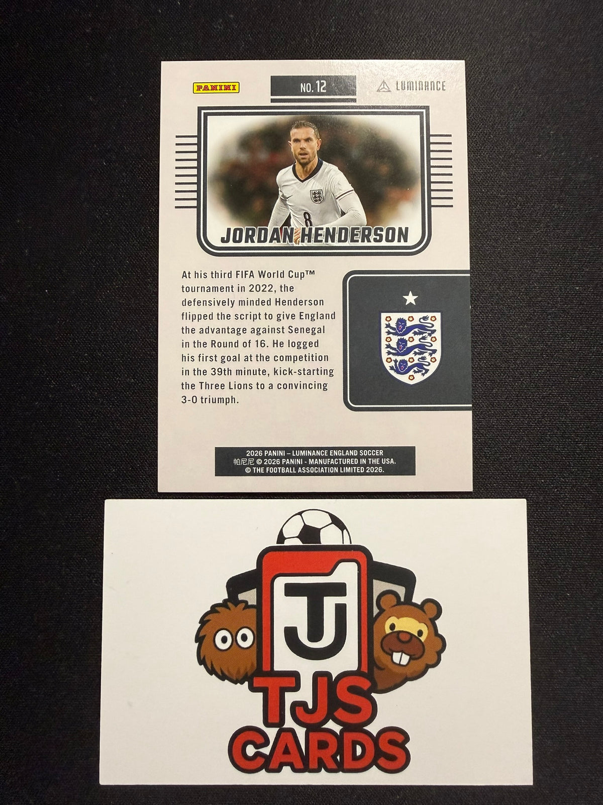 Jordan Henderson - Pink /85 - Panini Luminance England 2026