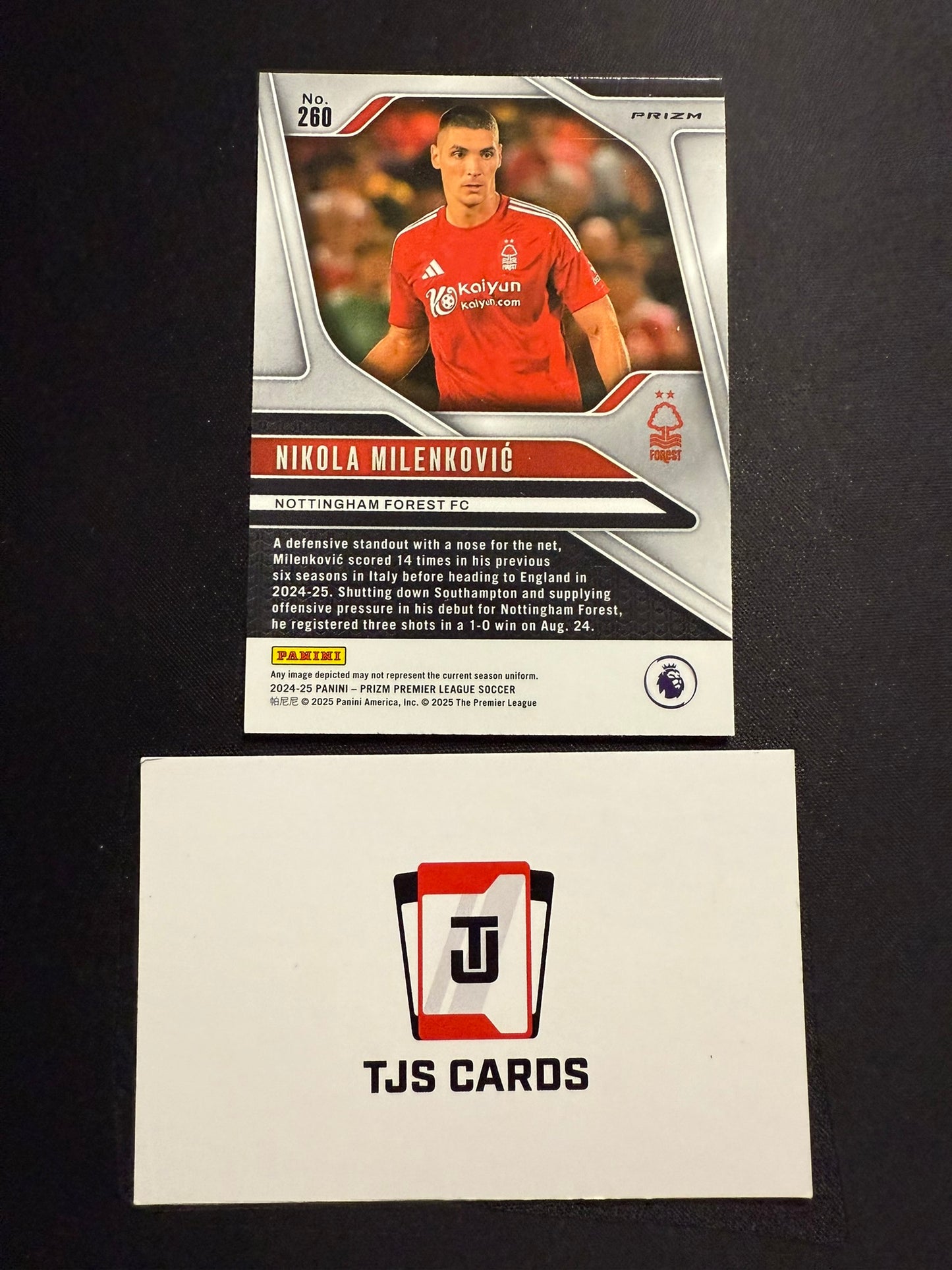 Nikola Milenkovic - Genesis SSP - Panini Prizm Premier League 2024/25