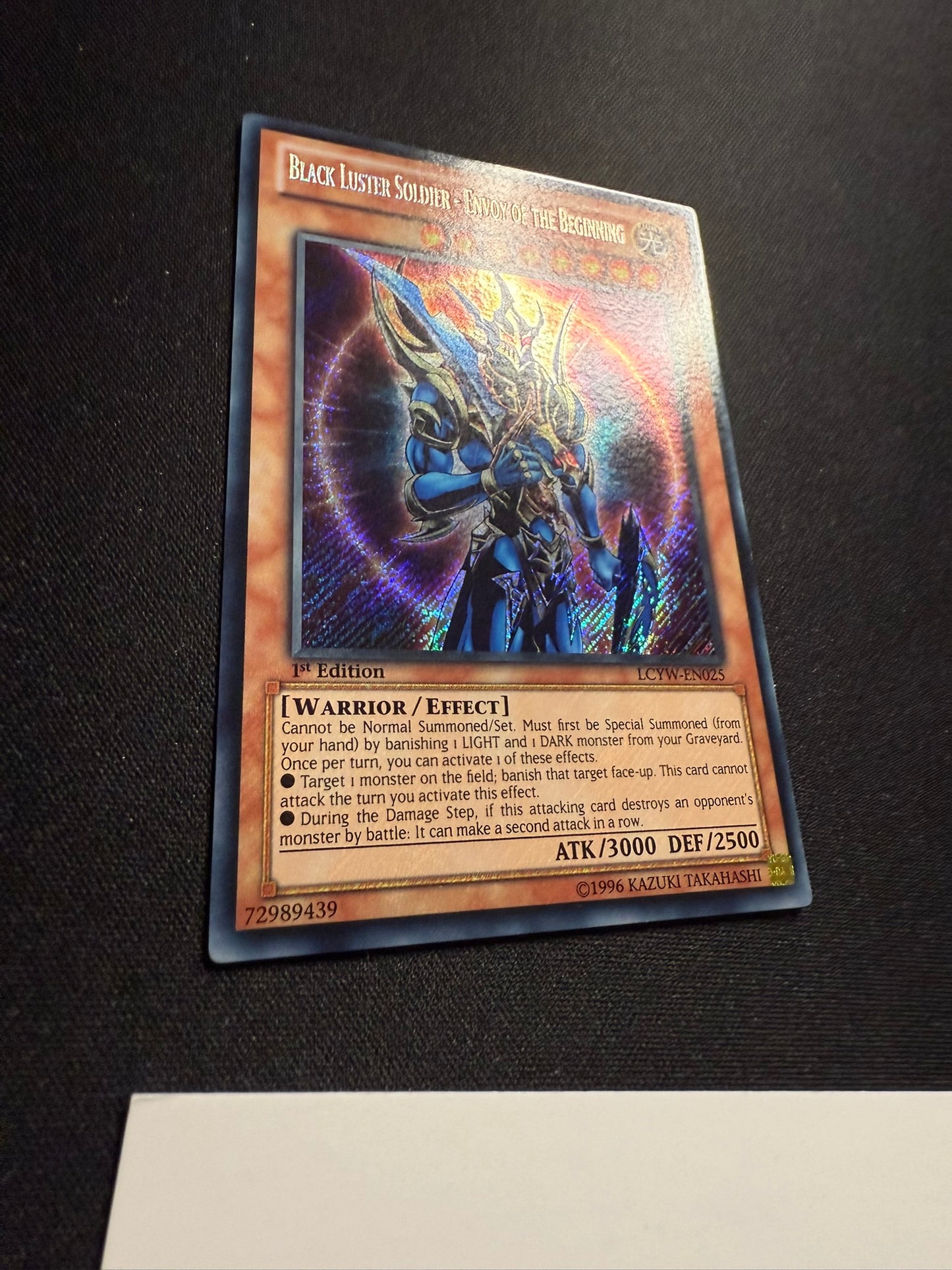 Black Luster Soldier - Envoy Of The Beginning - Secret Rare 1st Ed LCYW-EN025 - YuGiOh
