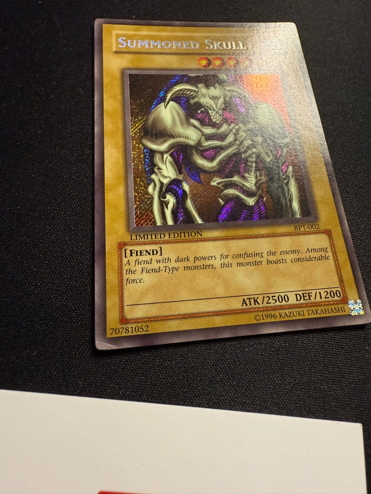 Summoned Skull - Secret Rare Limited Edition BPT-002 - MP - YuGiOh