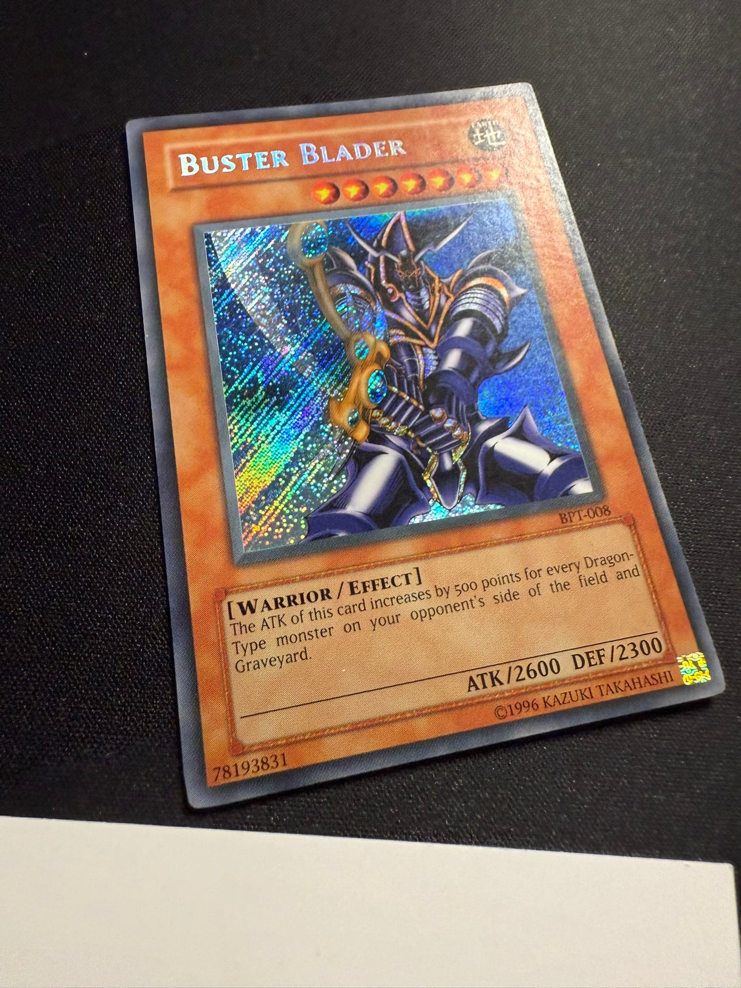 Buster Blader - Secret Rare Limited Edition BPT-008 - MP - YuGiOh