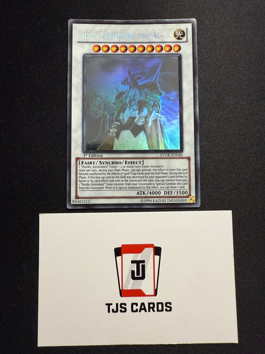 Odin, Father Of The Aesir - Ghost Rare 1st Edition STOR-EN040 - MP - YuGiOh