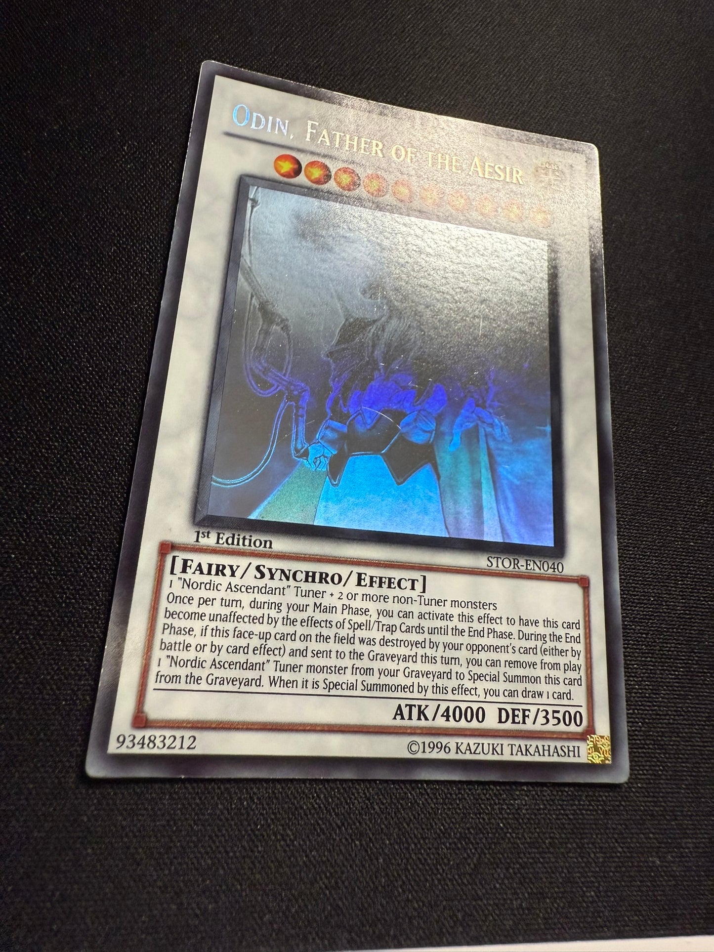 Odin, Father Of The Aesir - Ghost Rare 1st Edition STOR-EN040 - MP - YuGiOh