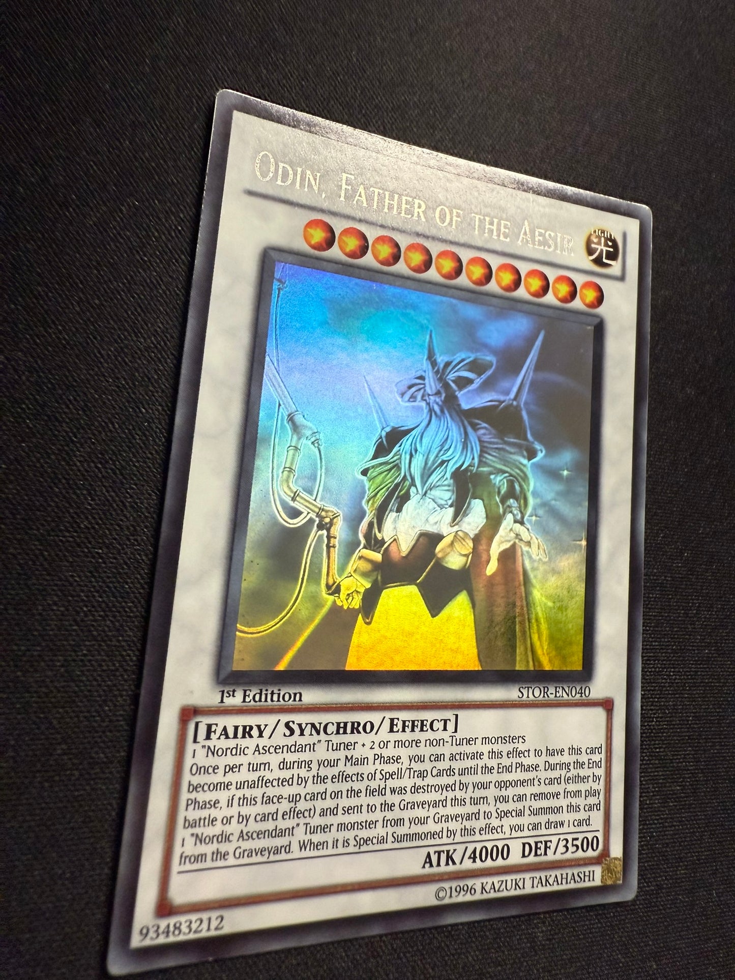 Odin, Father Of The Aesir - Ghost Rare 1st Edition STOR-EN040 - MP - YuGiOh