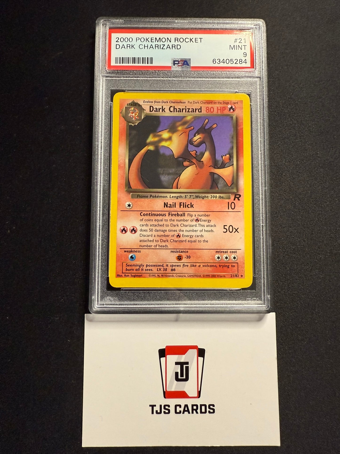 Dark Charizard - PSA 9 - Rocket 21/82 - Pokemon