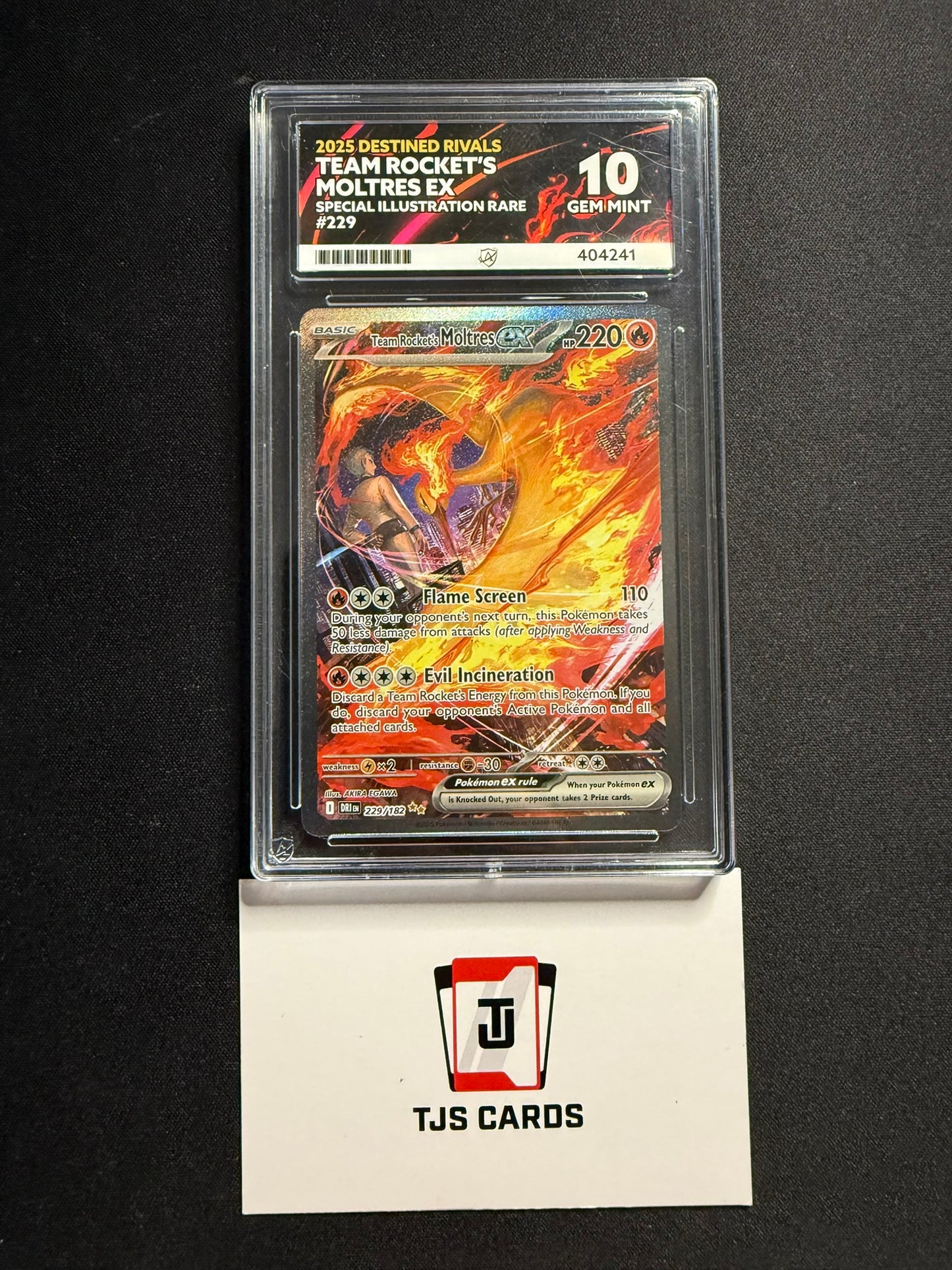 Team Rocket's Moltres ex - ACE 10 - Destined Rivals 229/182 - Pokemon