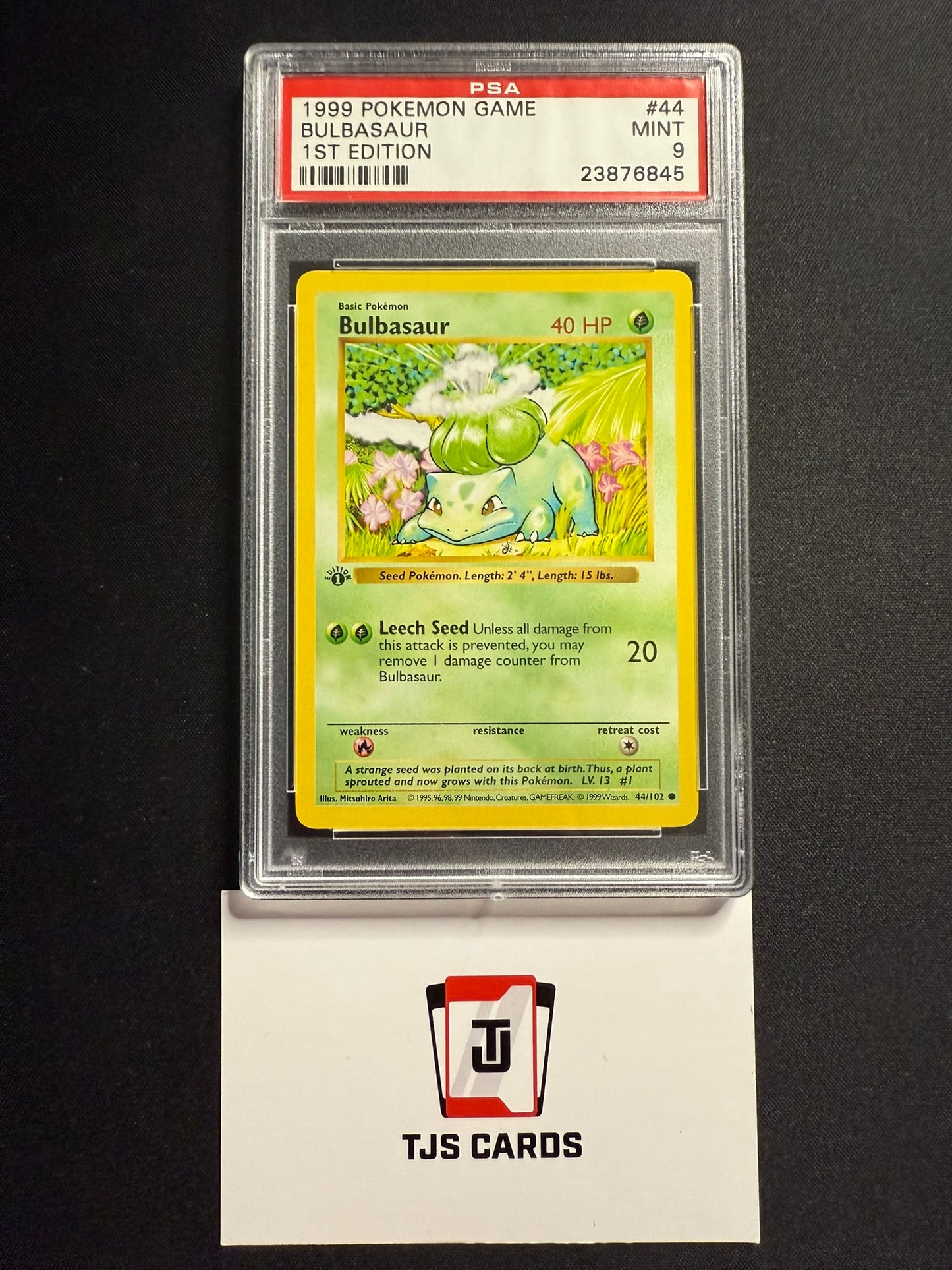 Bulbasaur - PSA 9 - 1st Edition Base Set 44/102 - Pokemon