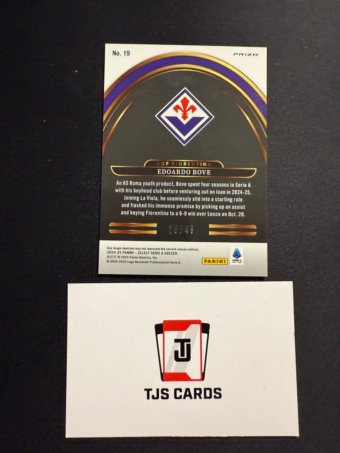 Edoardo Bove - Future Red Wave /49 - Panini Select Serie A 2024/25