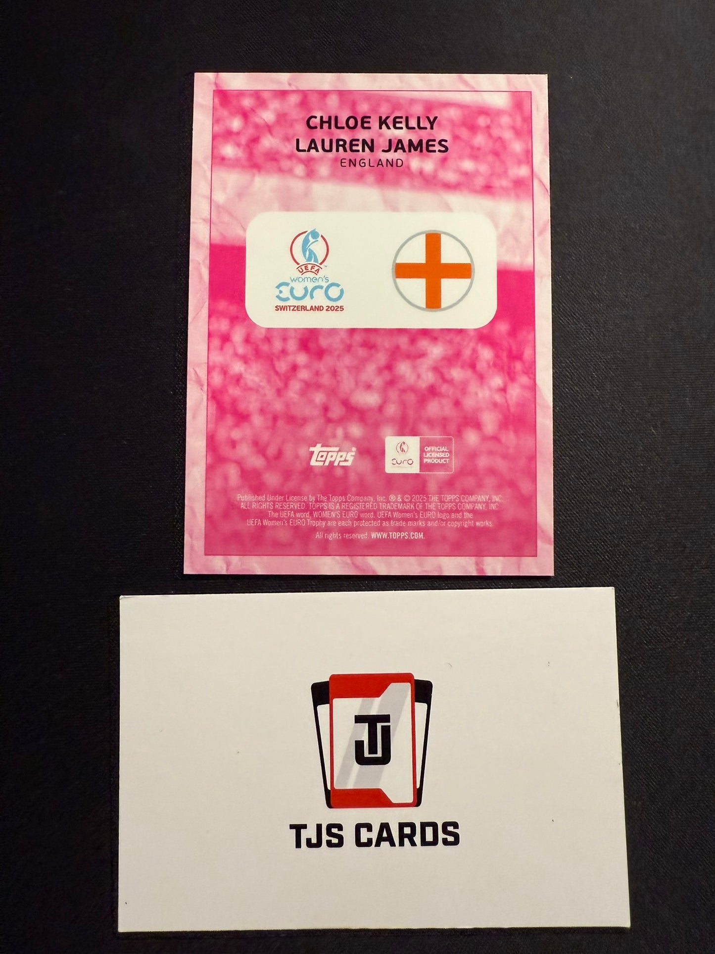 Chloe Kelly / Lauren James - Pink /75 - TOPPS Merlin UEFA Womens EUROS 2025