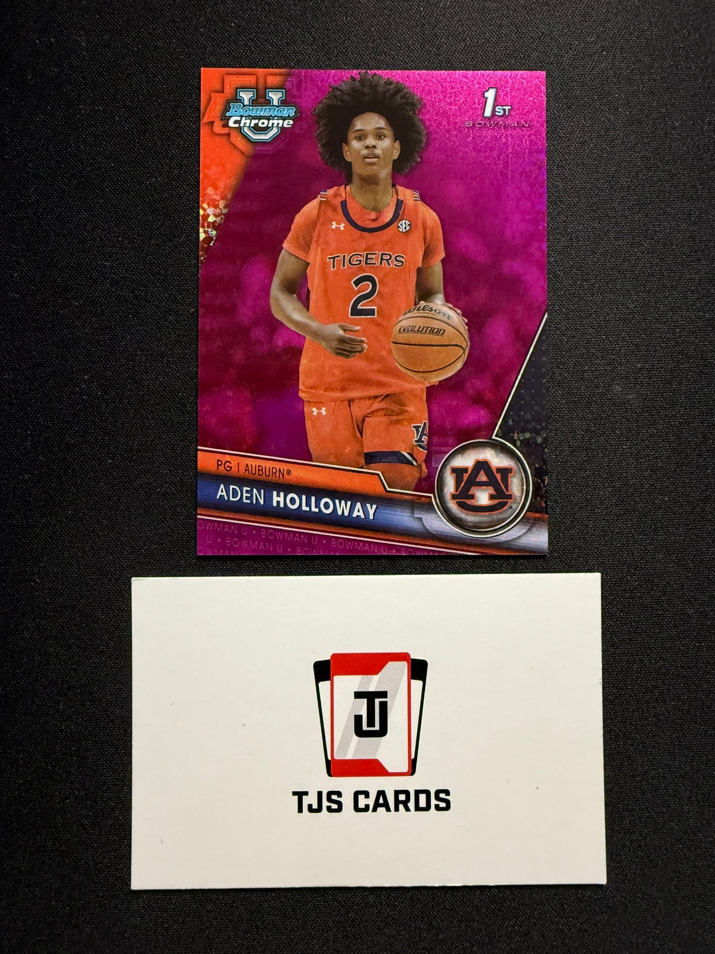 Aden Holloway - 1st Pink Mini-Diamond /150 - TOPPS Bowman U Basketball 2023/24