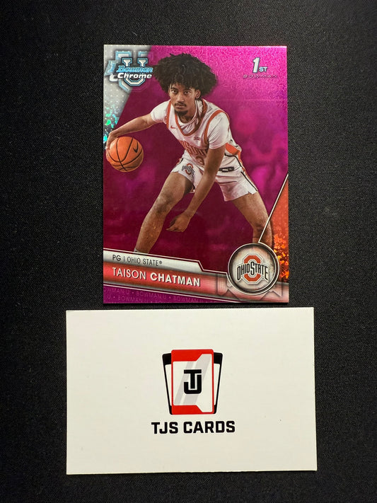Taison Chatman - 1st Pink Mini-Diamond /150 - TOPPS Bowman U Basketball 2023/24