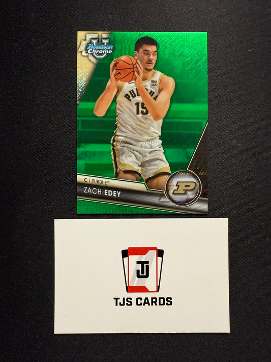 Zach Edey - Green Shimmer /99 - TOPPS Bowman U Basketball 2023/24