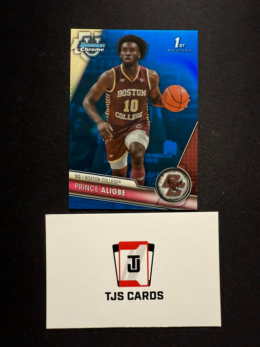 Prince Aligbe - 1st Blue /199 - TOPPS Bowman U Basketball 2023/24