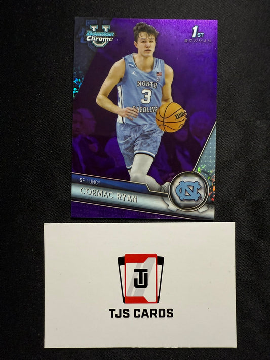 Cormac Ryan - 1st Purple Mini-Diamond /399 - TOPPS Bowman U Basketball 2023/24