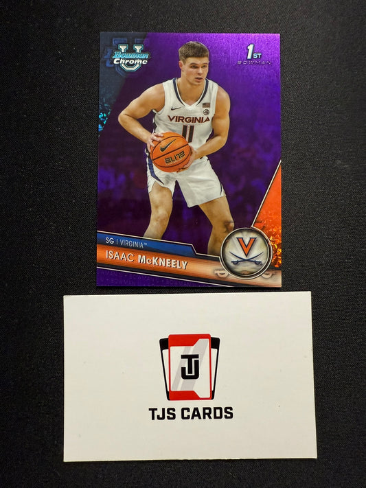 Isaac McKneely - 1st Purple Mini-Diamond /399 - TOPPS Bowman U Basketball 2023/24