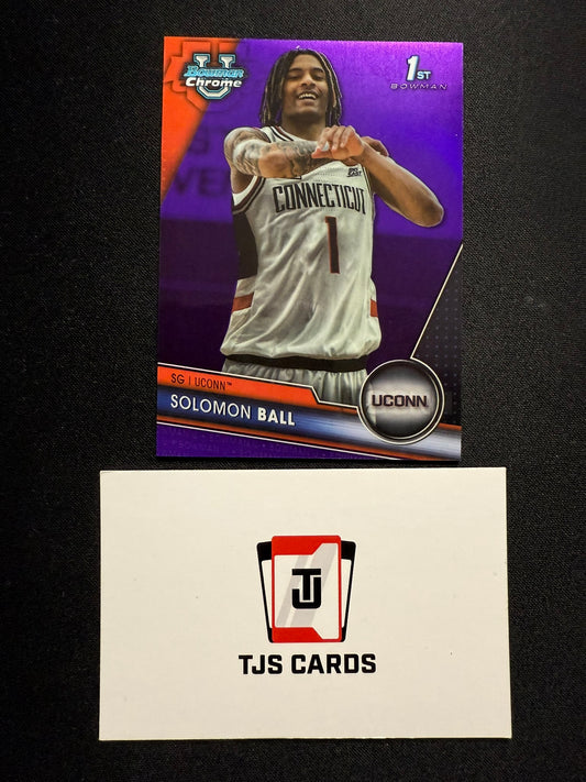 Solomon Ball - 1st Purple /399 - TOPPS Bowman U Basketball 2023/24