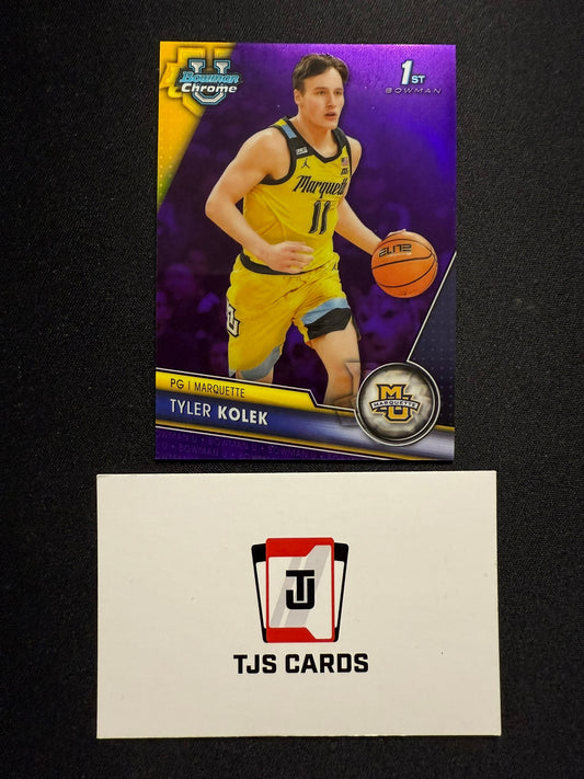 Tyler Kolek - 1st Purple /399 - TOPPS Bowman U Basketball 2023/24