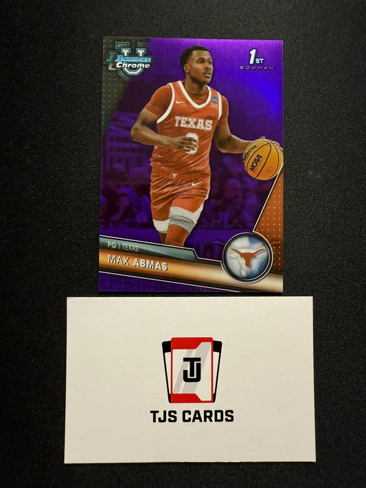 Max Abmas - 1st Purple /399 - TOPPS Bowman U Basketball 2023/24