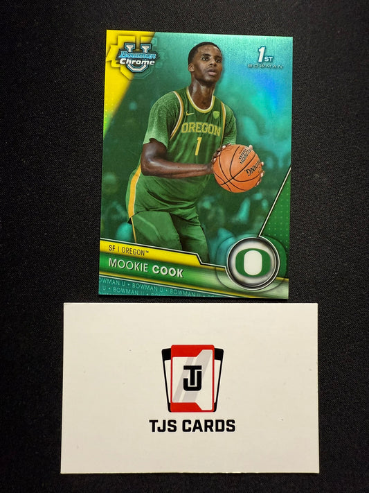 Mookie Cook - 1st Aqua /299 - TOPPS Bowman U Basketball 2023/24