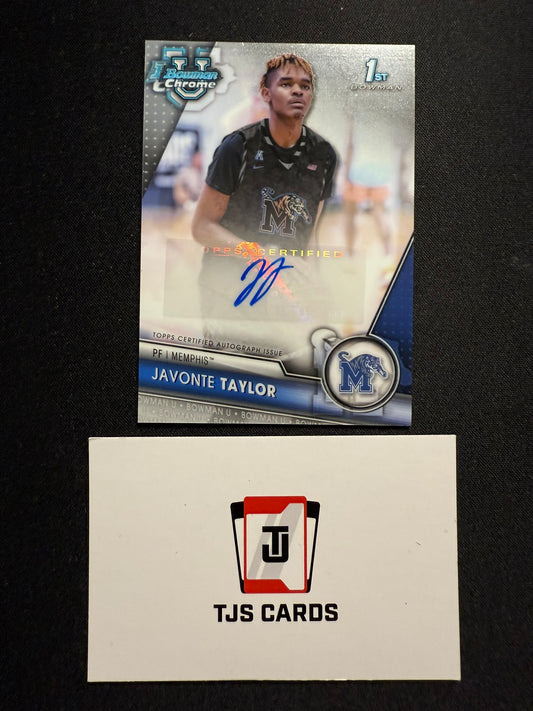 Javonte Taylor - 1st Auto - TOPPS Bowman U Basketball 2023/24