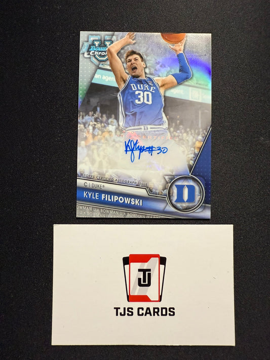 Kyle Filipowski - Refractor Auto /250 - TOPPS Bowman U Basketball 2023/24