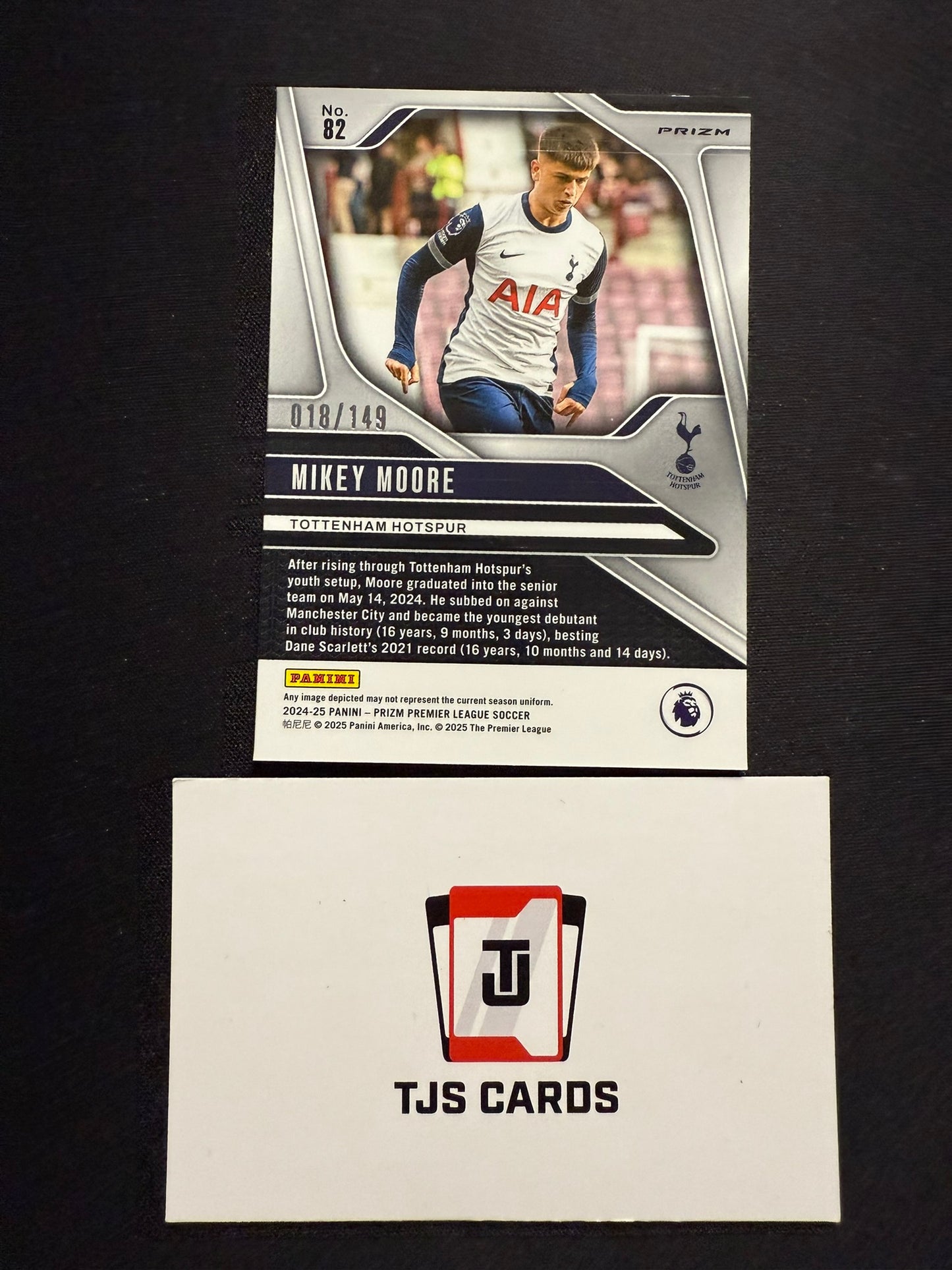 Mikey Moore - Rookie Pink Breakaway /149 - Panini Prizm Premier League 2024/25