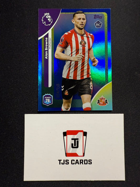 Alan Browne - Rookie Blue /150 - TOPPS Premier League 2025/26